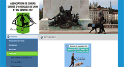 Desktop Screenshot of lyon-chiensguides.fr
